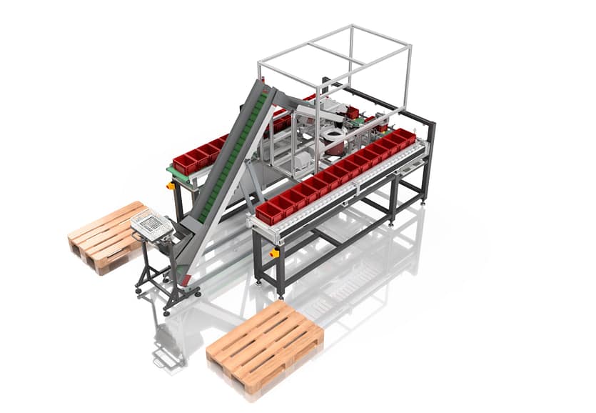 Verpackung-Highspeed-Verpackungsanlage-Schuttgut-in-KLT-fuer-Drehteile